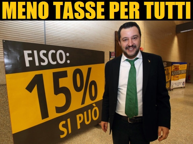 Matteo Salvini in campagna elettorale